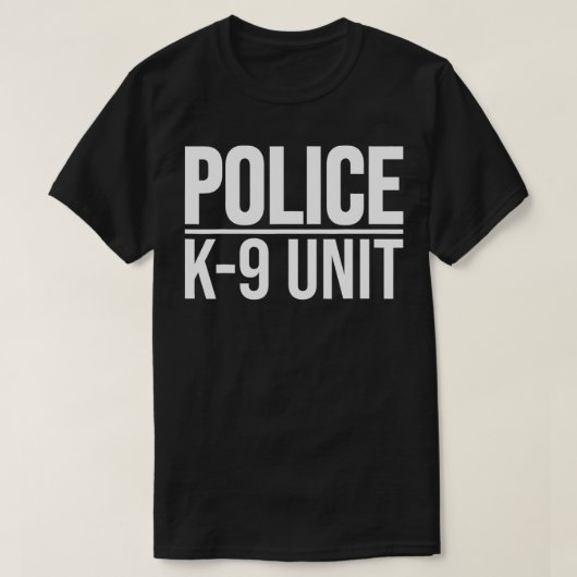 T-SHIRT POLICE K9 UNIT CANINE POLICE DOG UNIFORME OFFICIER (Design devant)