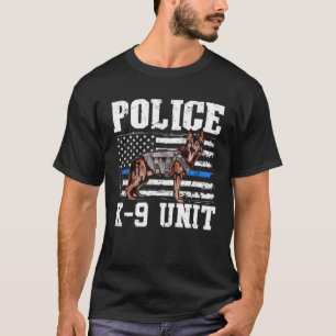 T-shirt Police K9 Unité berger allemand police chien améri