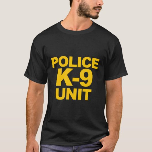 T-shirt Police K-9 Unité avant arrière Imprimer Loi d'appl (Devant)