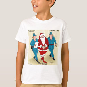T-shirt Police Navidad : Père Noël A Été Très Mauvais