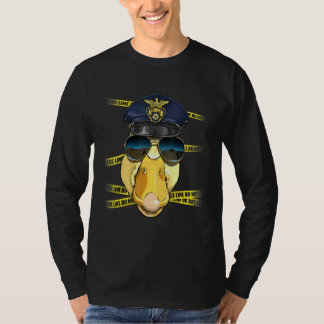T-shirt Police Officer Duck PD Cop Crime Scene Animal Duck