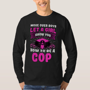 T-shirt Police Officier Policewoman Cop Femme Law Enforcer