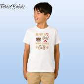 T-shirt Police Poster de animal léopard, Fille qui aime le