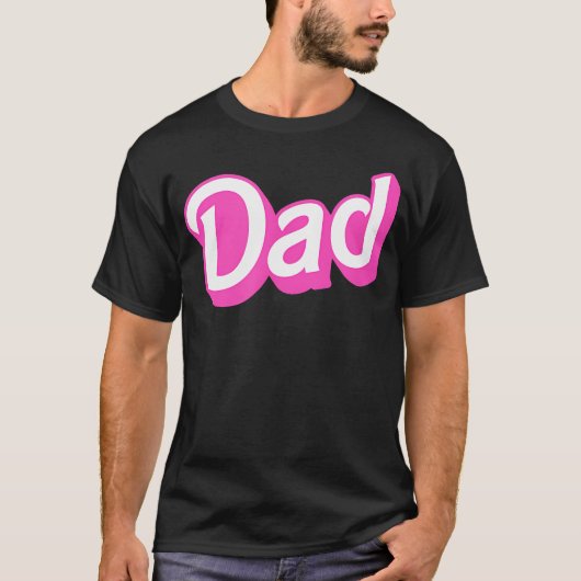 T-shirt Police Rose Blanc Superposé Taille (Devant)