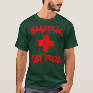 T-shirt Police rouge de la patrouille des requins