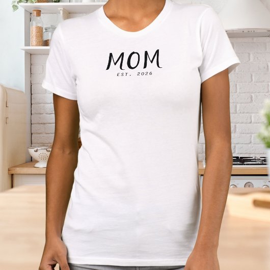 T-shirt Police Script Maman Établie