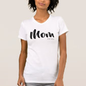 T-shirt Police Script Maman Établie (Devant)