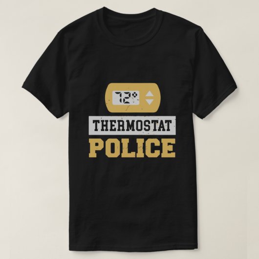 T-shirt Police Thermostat (Design devant)