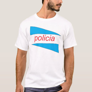 T-shirt POLICIA avec le bleu coince la chemise