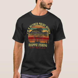 T-shirt POLICIER À LA RETRAITE drôle Nouveau métier Crappi