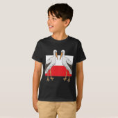 T-shirt Polish white stork (Devant entier)
