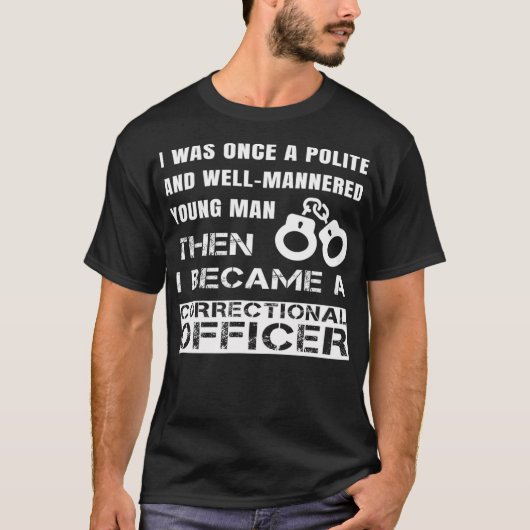 T-shirt Polite Young Man Devient Agent Correctionnel (Devant)