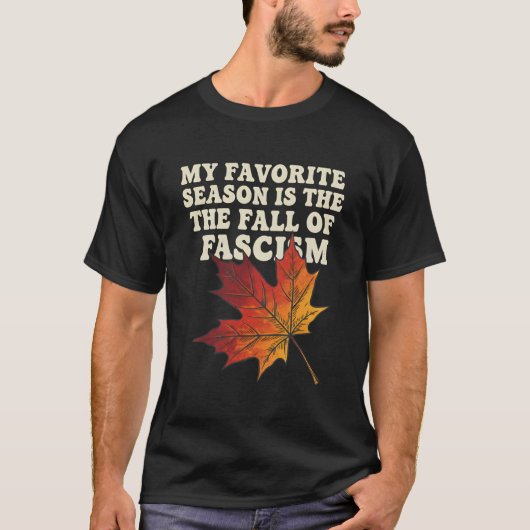 T-shirt Political Anti-Fascism Fall Leaf (Devant)