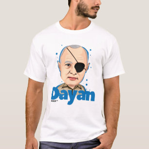 T-shirt Politicien d'Israélien de Moshe Dayan