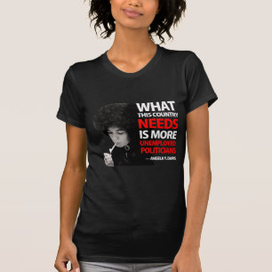 T-shirt Politiciens sans emploi - Angela Davis