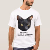 T-shirt Politique Chat Aucun Rats Ne Sera En Fonction (Devant)