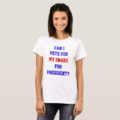 T-shirt Politique Drôle Serpent Vote Pour La Citation Du P (Devant entier)