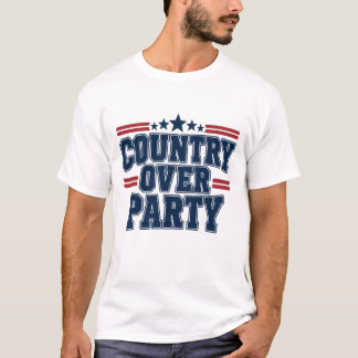 T-shirt Politique du pays avant le parti