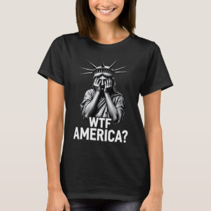 T-shirt Politique Et Démocratie Anti-Trump Avec L'Amérique