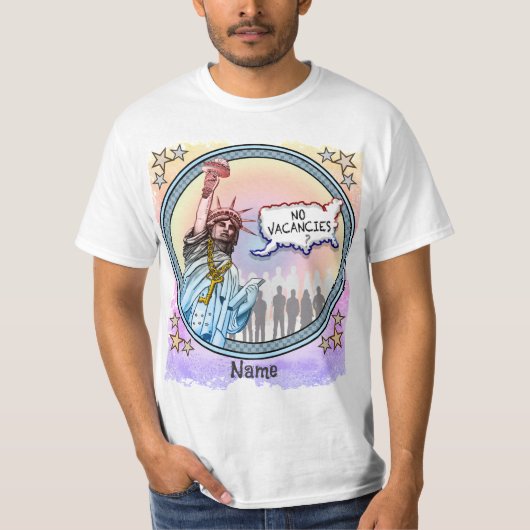 T-shirt politique sur l'immigration (Devant)