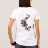 T-shirt Polka Dot DOG MOM Pawprints (Dos)