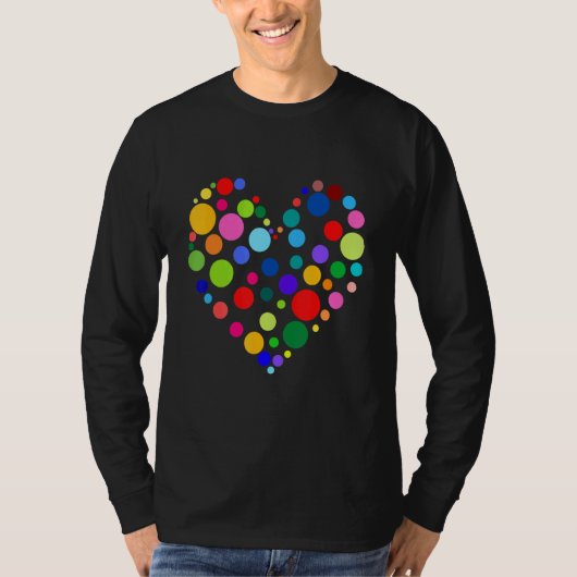 T-shirt Polka Dots Heart (Devant)