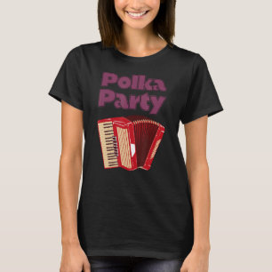 T-shirt Polka Party Accordiation de la musique de lecteur