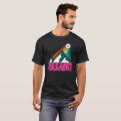 T-shirt Polkadot point Crypto Mountain Sun Rays Cryptocurr (Devant entier)