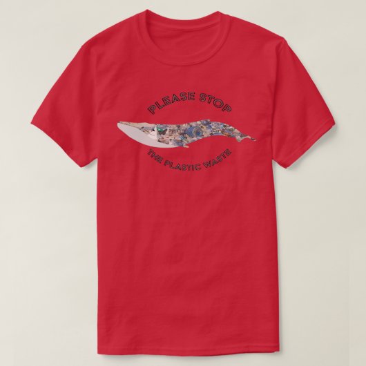 T-shirt Pollution des baleines bleues (Design devant)