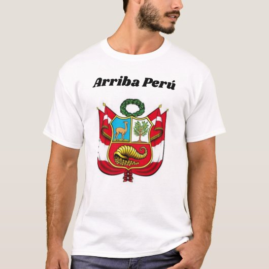 T-shirt Polo Arriba Perú... (Devant)
