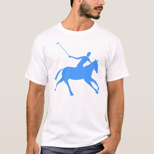T-shirt Polo - Bleu Bébé (Devant)