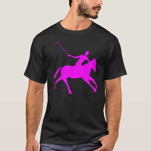 T-shirt Polo - Magenta (Devant)
