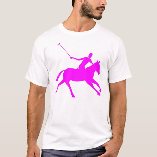 T-shirt Polo - Magenta (Devant)