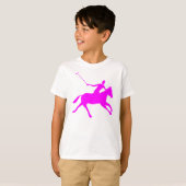 T-shirt Polo - Magenta (Devant entier)
