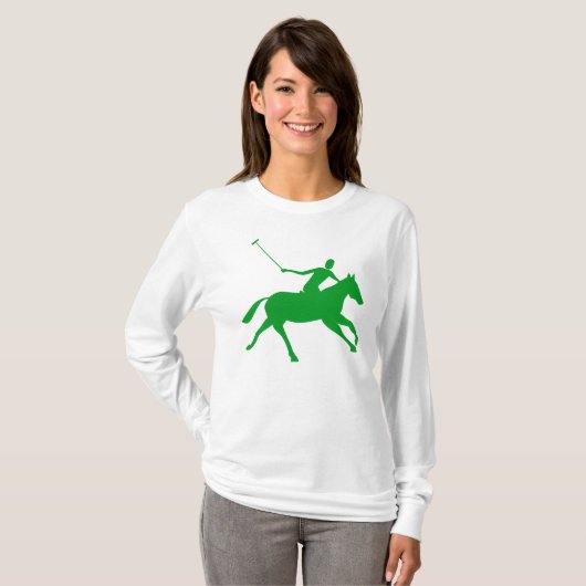 T-shirt Polo - Vert herbe (Devant entier)