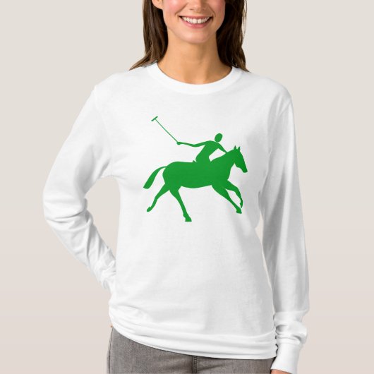T-shirt Polo - Vert herbe (Devant)