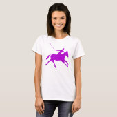 T-shirt Polo - Violet (Devant entier)
