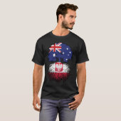T-shirt Pologne Australie Australie Australie drapeau des  (Devant entier)