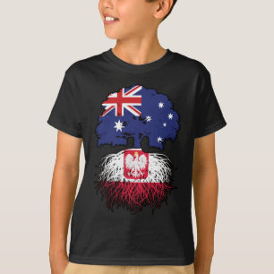 T-shirt Pologne Australie Australie Australie drapeau des