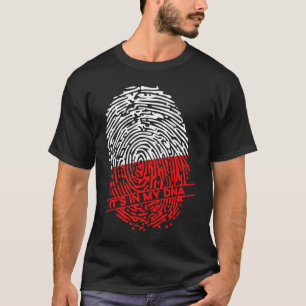 T-shirt Pologne Drapeau dans mon ADN polonais