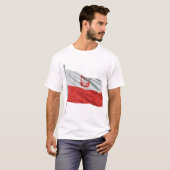 T-shirt Pologne Drapeau femmes adolescentes actives (Devant entier)