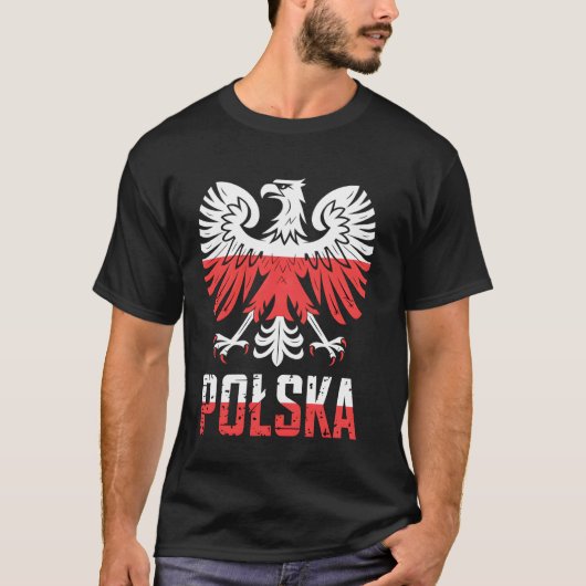 T-shirt Pologne Drapeau Pologne Aigle (Devant)