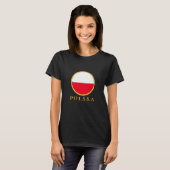 T-shirt Pologne - Drapeau Polonais (Devant entier)