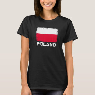 T-shirt Pologne Drapeau soutien Polonais Femmes Hommes