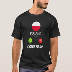 T-shirt Pologne Drapeau Souvenir La Pologne Appelle