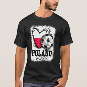 T-shirt Pologne Football Drapeau Polska Love Country Prid