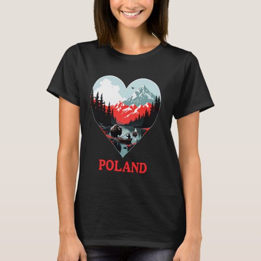 T-shirt Pologne Love (Devant)