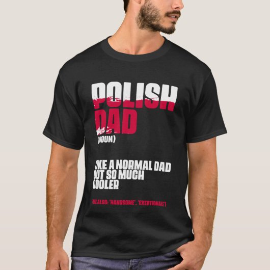 T-shirt Pologne papa Définition Pologne papa Fête des père (Devant)