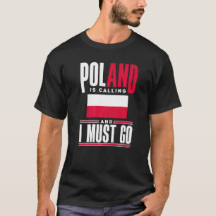 T-shirt Pologne Polonais Drapeau Polonais Pologne Appelle