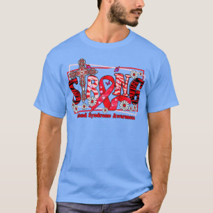 T-shirt Pologne Syndrome Sensibilisation ruban croisé Espé